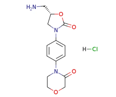 4- [4-[(5S) -5- (aminometil) -2-oxo-3-oxazolidinil] fenil] -3-morfolinona hidrocloruro (CAS: 898543-06-1)
